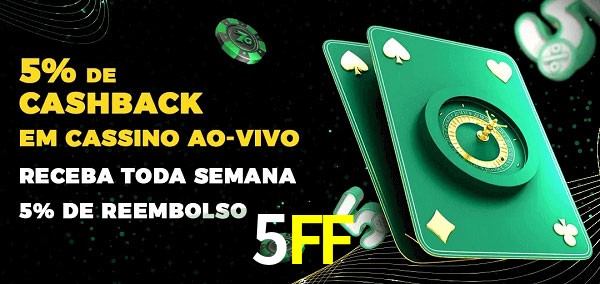 Promoções do cassino ao Vivo 5FF